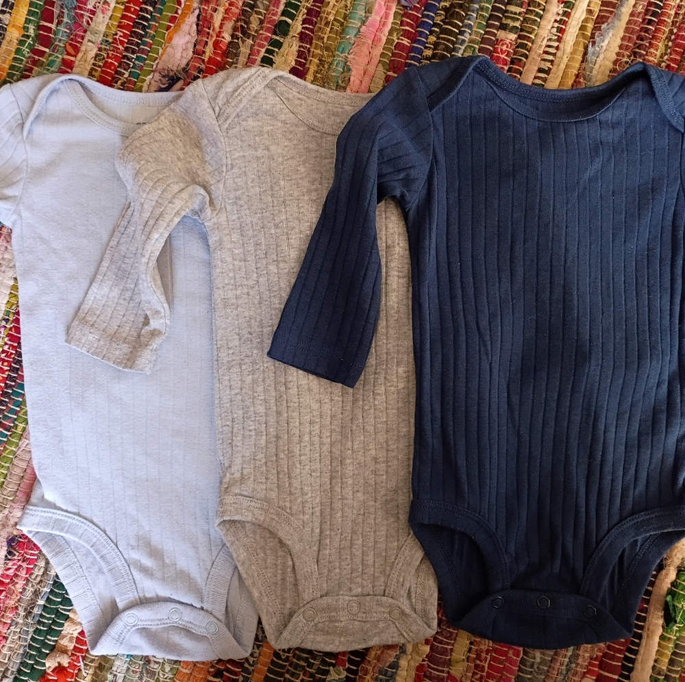 Carter's Ribbed Bodysuit Trio